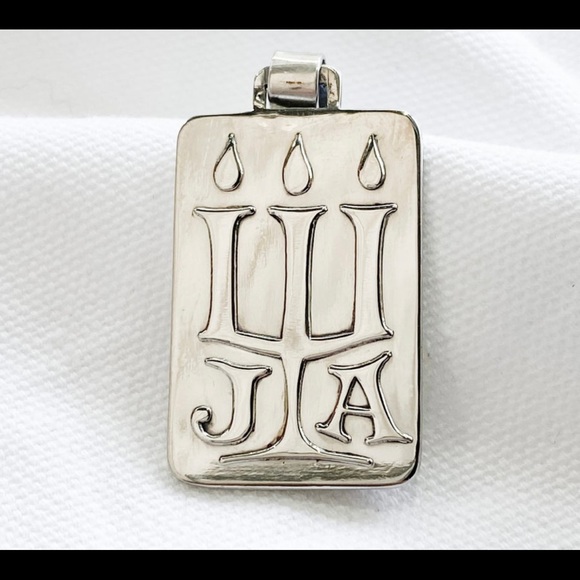 James Avery custom placard pendant - Picture 2 of 3